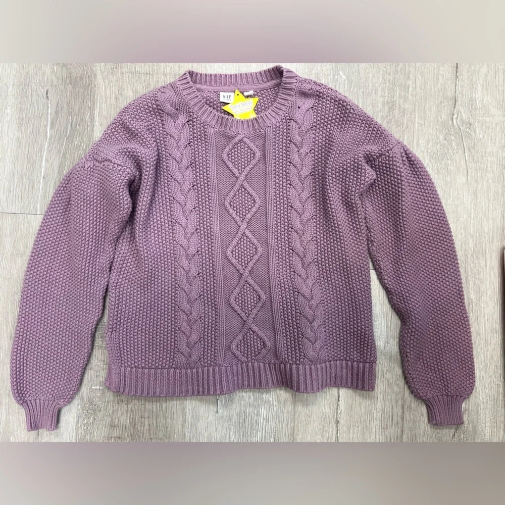 Gap Preteen size 10 Cable Knit Sweater - Mauve